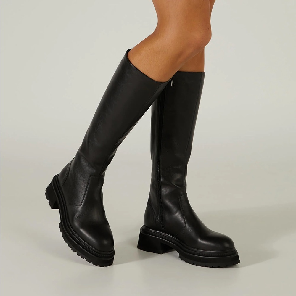 NEW Tony Bianco Black Venice Calf Boots - US 7.5
